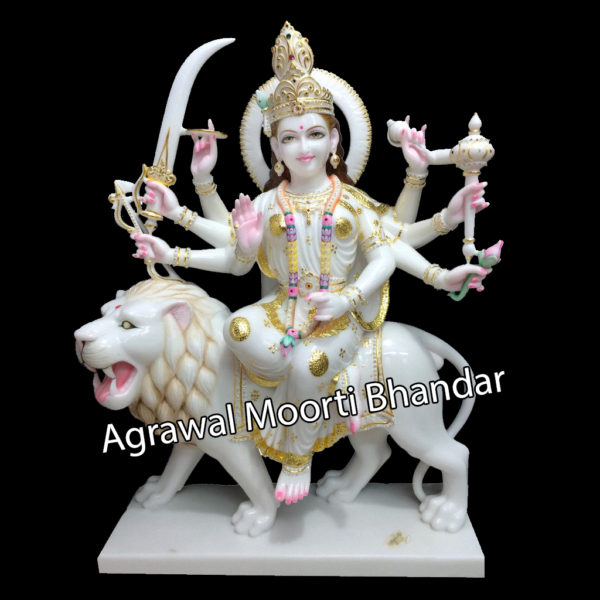 Maa Durga Marble Statues