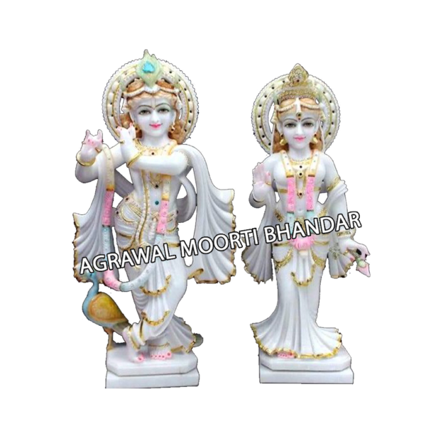 Magnificent Marble Moorti of Radha Krishna