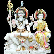 Marble Gauri Shankar Statues