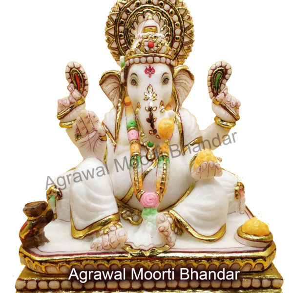 Beautiful Ganesh Marble Statues