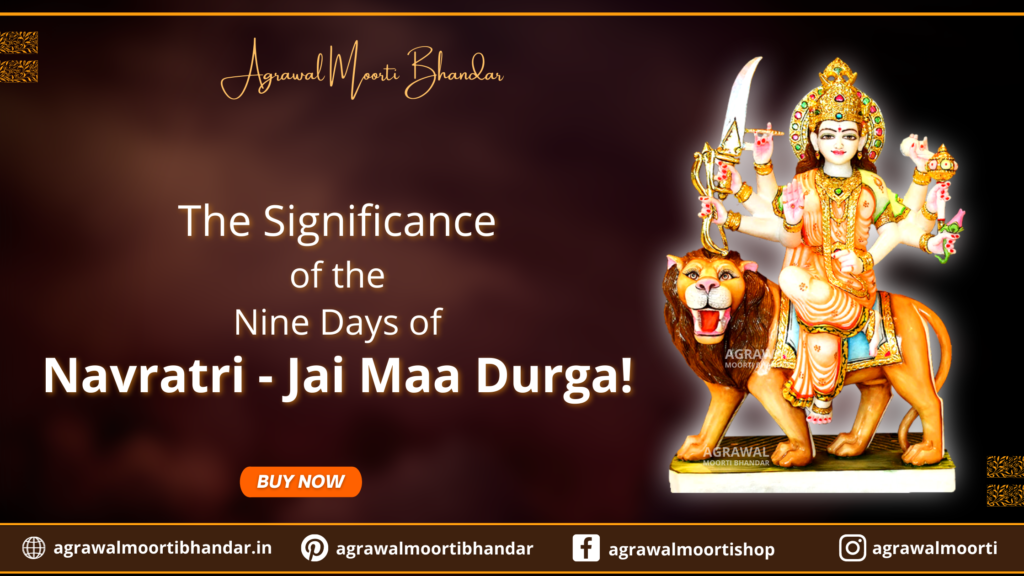 Maa Durga Marble Statues