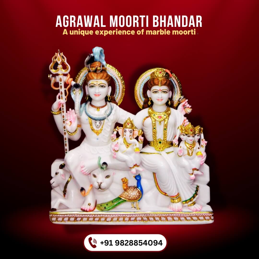 marble-shiv-pariwar-sculpture